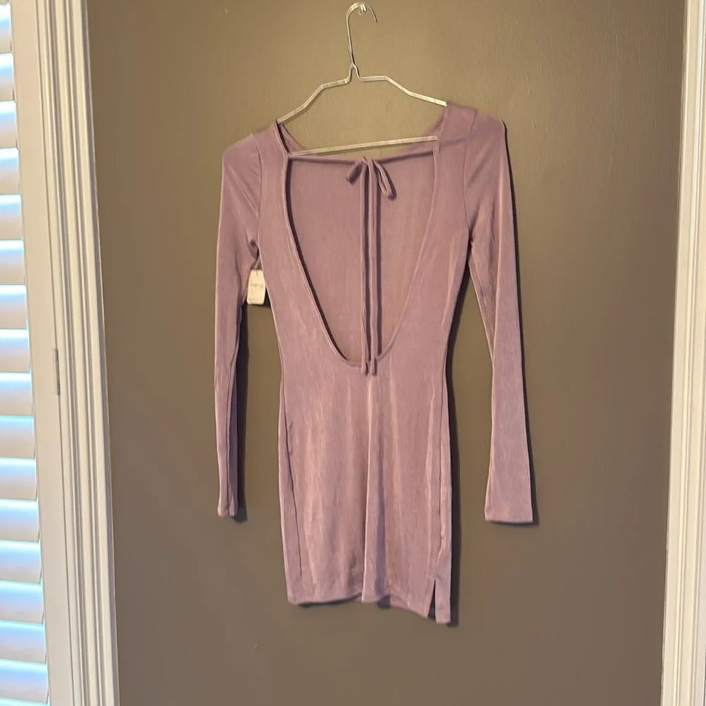 NWT Free People Intimately Call Me Later Long Sleeve Slip Dress. - Picture 6 of 6